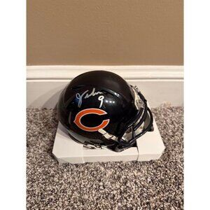 Jim McMahon signed autographed Chicago Bears Riddell Mini Helmet Beckett Witness